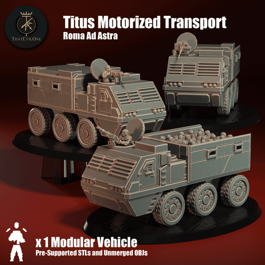 Roma Ad Astra Titus Motorized Transport - ThatEvilOne - 28mm