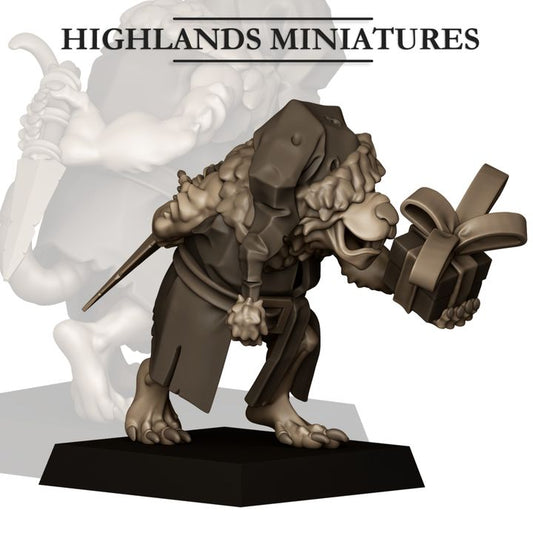 Sewer Vermin - Santa Rat - Highlands Miniatures