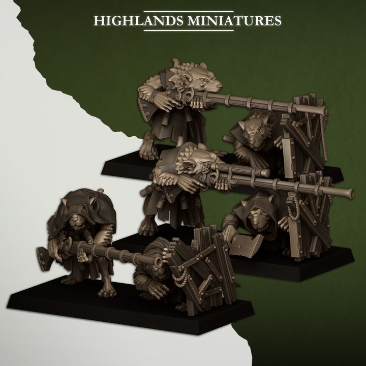 Sewer Vermin - Vermin Shooters Teams - Highlands Miniatures