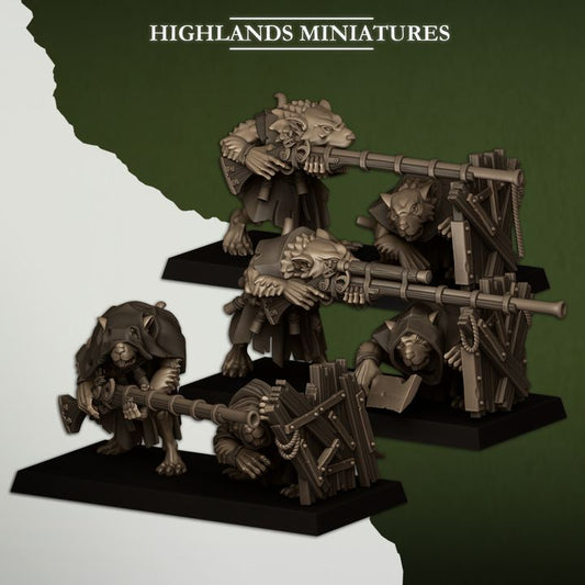 Sewer Vermin - Vermin Shooters Teams - Highlands Miniatures