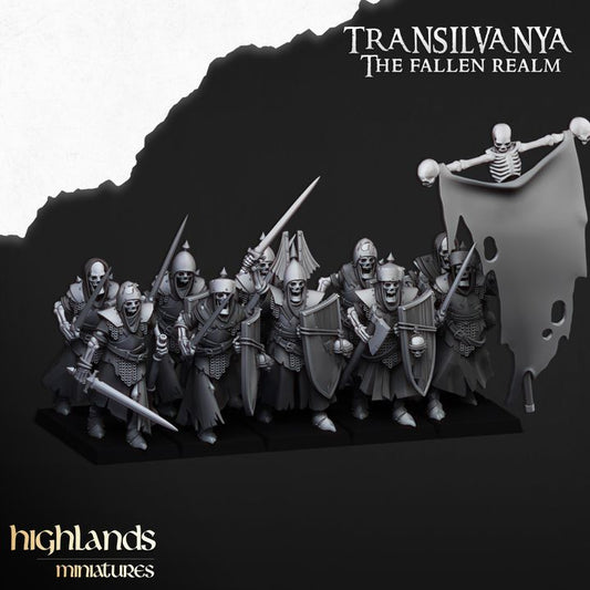 Transilvanya - Skeletal Guard - Highlands Miniatures
