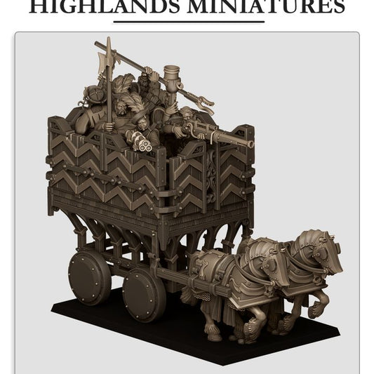Sunland - Sunland Armored Wagon - Highlands Miniatures