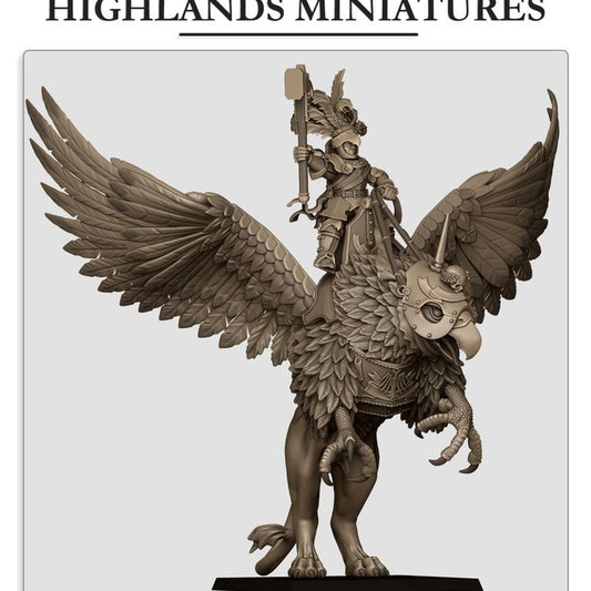 Sunland - Sunland Emperor on Griffon - Highlands Miniatures