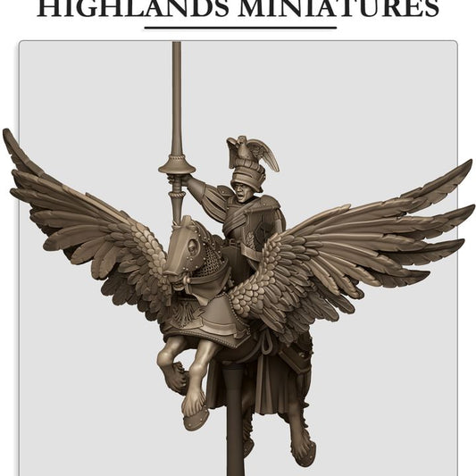 Sunland - Sunland General on Pegasus - Highlands Miniatures
