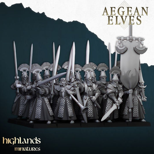 Aegean Elves - Swords of Messara - Highlands Miniatures