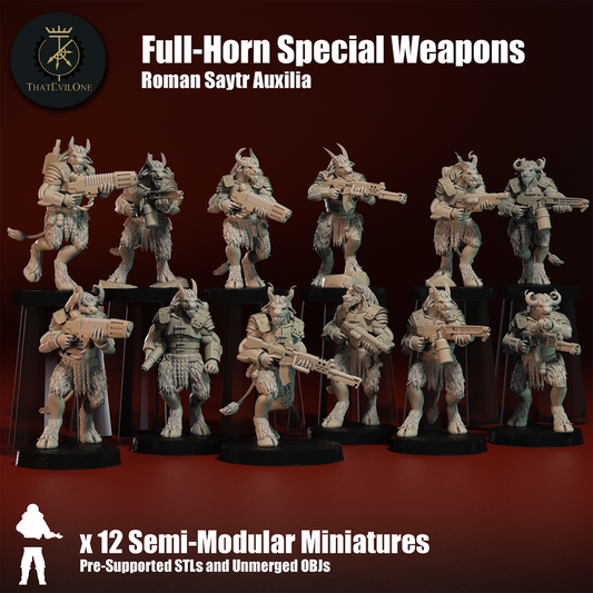 Roman Saytr Auxilia Full-Horn Special Weapon - ThatEvilOne - 28mm