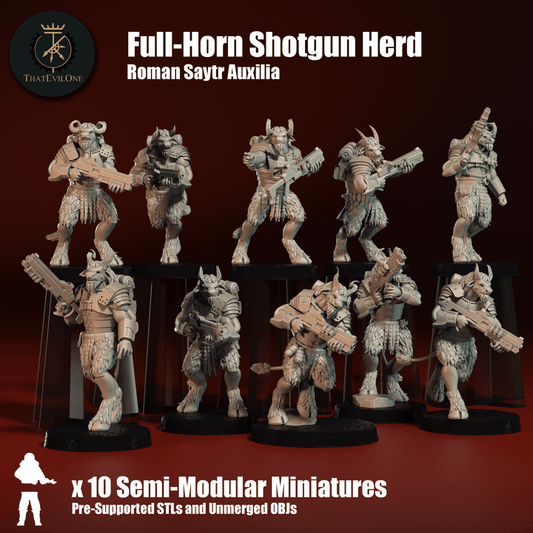 Roman Saytr Auxilia Full-Horn Casualties - ThatEvilOne - 28mm
