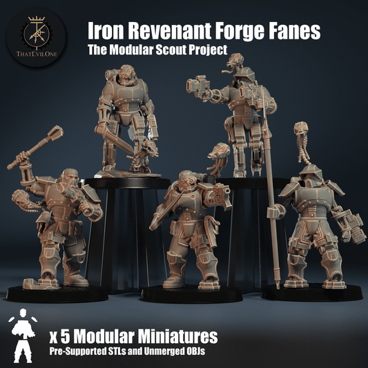 The Modular Scout Project Iron Revenant Forge Fanes - ThatEvilOne - 28mm