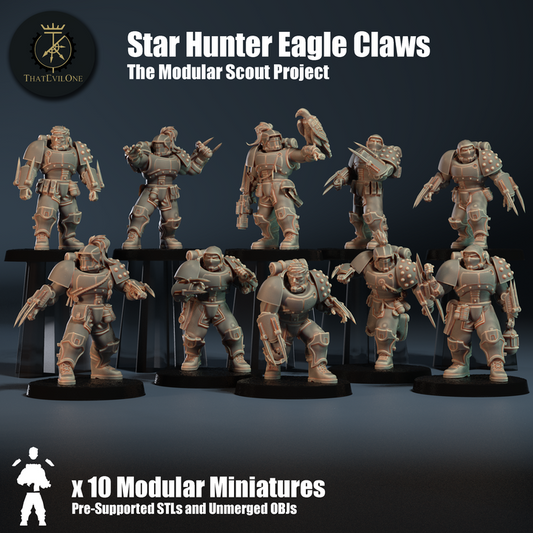 The Modular Scout Project Star Hunter Eagle Claws - ThatEvilOne - 28mm