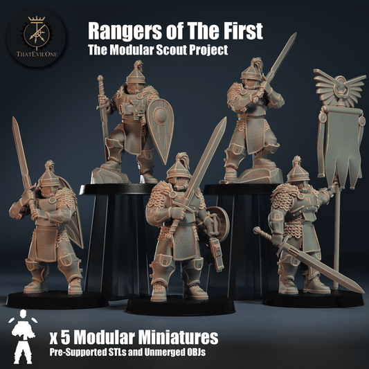 The Modular Scout Project Rangers of The First - ThatEvilOne - 28mm
