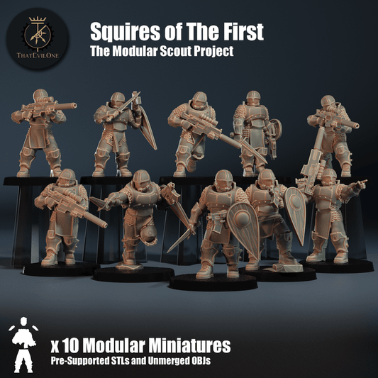 The Modular Scout Project Squires of The First - ThatEvilOne - 28mm