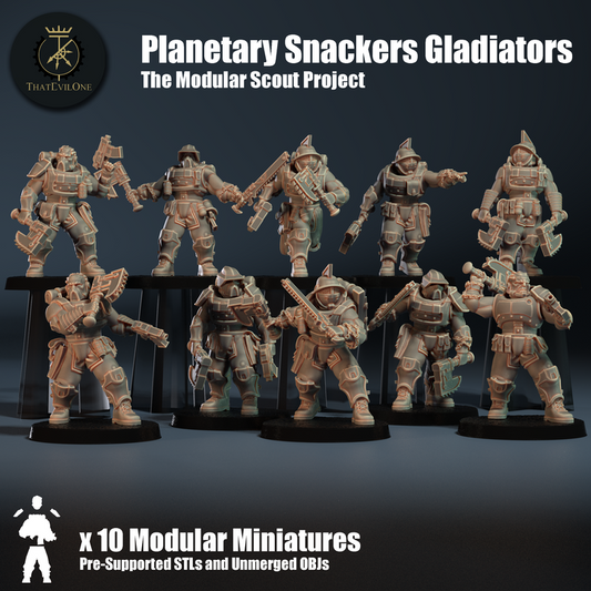 The Modular Scout Project Planetary Snackers Gladiators - ThatEvilOne - 28mm