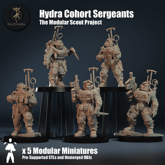The Modular Scout Project Hydra Cohort Sergeants - ThatEvilOne - 28mm
