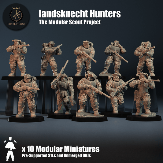 The Modular Scout Project Landsknecht Hunters - ThatEvilOne - 28mm