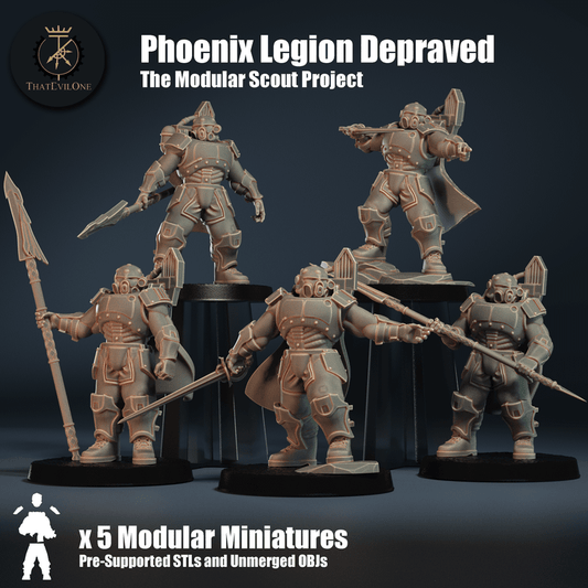 The Modular Scout Project Phoenix Legion Depraved - ThatEvilOne - 28mm