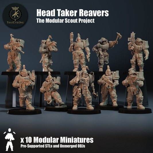 The Modular Scout Project Head Taker Reavers - ThatEvilOne - 28mm