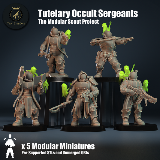 The Modular Scout Project Tutelary Occult Sergeants - ThatEvilOne - 28mm