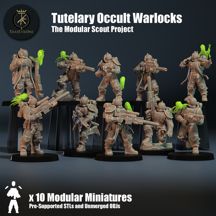The Modular Scout Project Tutelary Occults Warlocks - ThatEvilOne - 28mm