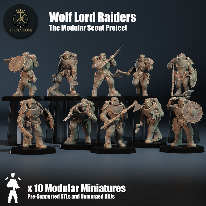 The Modular Scout Projet Wolf Lord Raiders - ThatEvilOne - 28mm