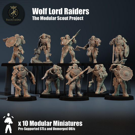 The Modular Scout Projet Wolf Lord Raiders - ThatEvilOne - 28mm