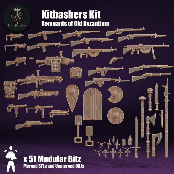 Remnants of Old Byzantium Kitbashers Kit - ThatEvilOne - 28mm