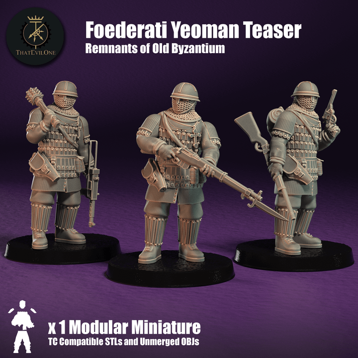 Remnants of Old Byzantium Foederati Yeoman Teaser - ThatEvilOne - 28mm
