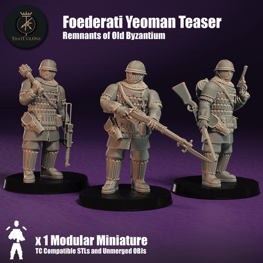 Remnants of Old Byzantium Foederati Yeoman Teaser - ThatEvilOne - 28mm