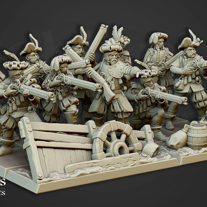 Sunland - The Arquebusiers Unit - Highlands Miniatures