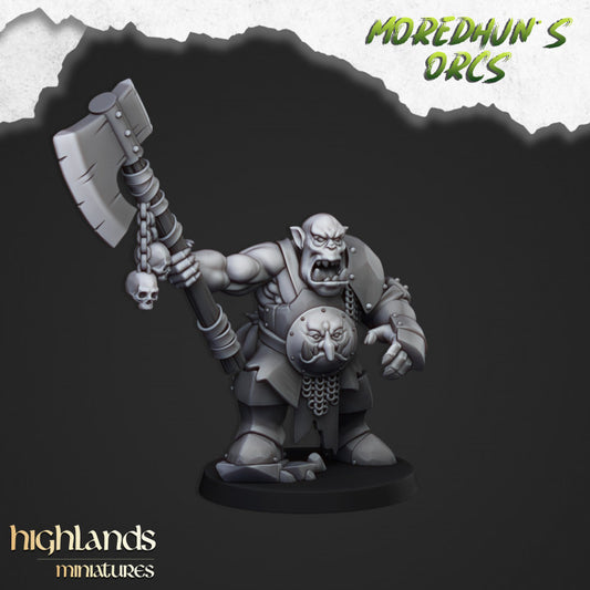 Orcs and Goblins - Borgok Skullcrusher - Highlands Miniatures