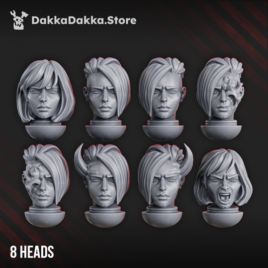 Battle Witches - Heads - Bits - Dakkadakka