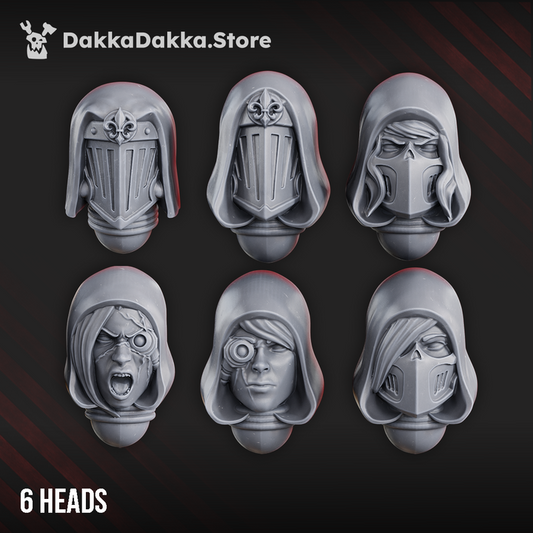Angels of War & Battle Sisters - Heads - Bits - Dakkadakka