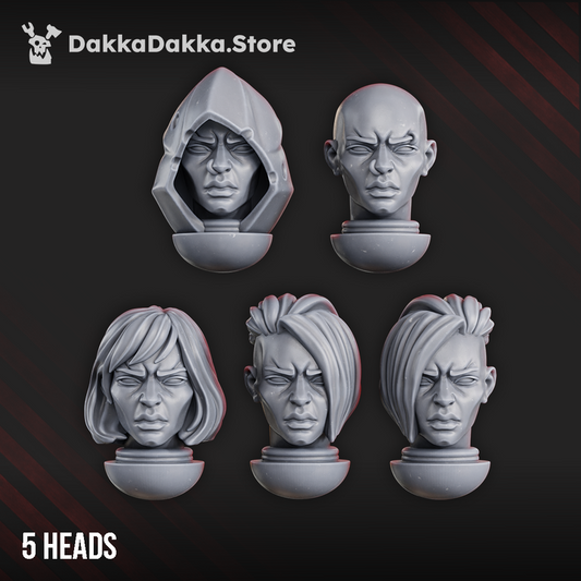 Unholy Space Coven Additional - Heads - Bits - Dakkadakka