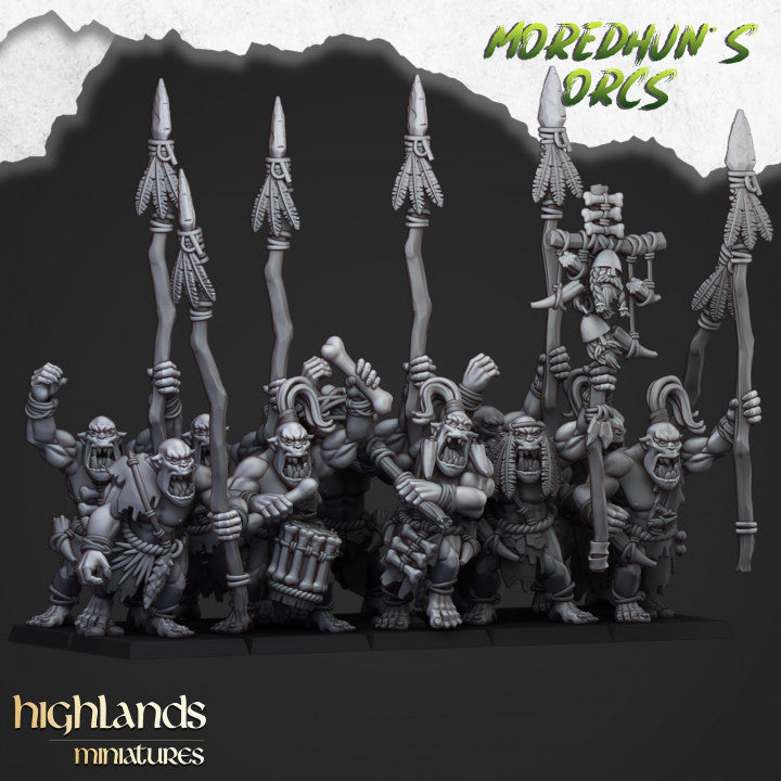 Orcs and Goblins - Cave Orcs V2 - Highlands Miniatures