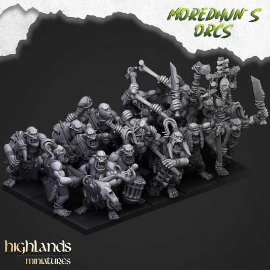 Orcs and Goblins - Cave Orcs V1 - Highlands Miniatures