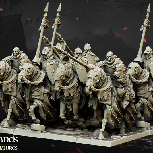 Transilvanya - Undead Dark Knight Core Unit - Highlands Miniatures