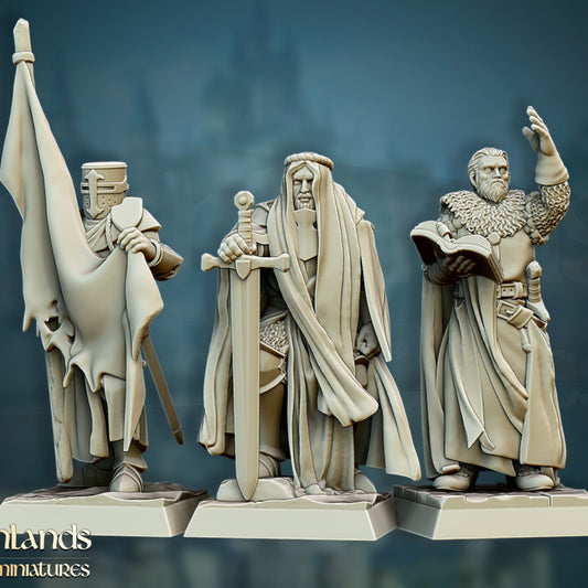 Sunland - Crusaders Command Group - Highlands Miniatures