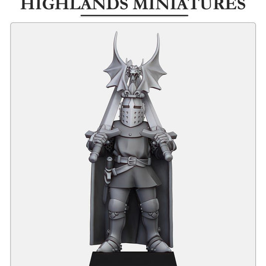Gallia - Dismounted Sir Jaume with dual swords - Highlands Miniatures