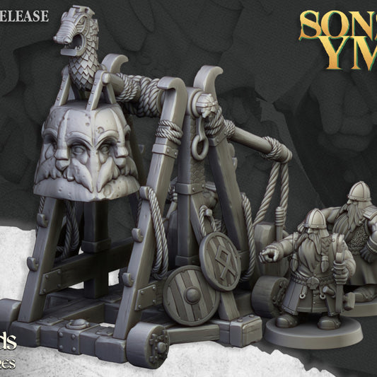 Dwarfs, Sons of Ymir -Dwarf Old Siege Engines - Highlands Miniatures