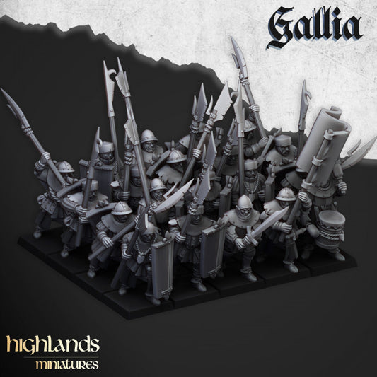 Gallia - Gallia Men at Arms - Highlands Miniatures