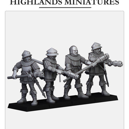 Gallia - Gallia Shooters: Handgunners - Highlands Miniatures