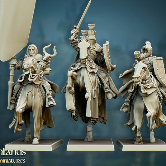 Gallia - Grail Knights Command Group - Highlands Miniatures