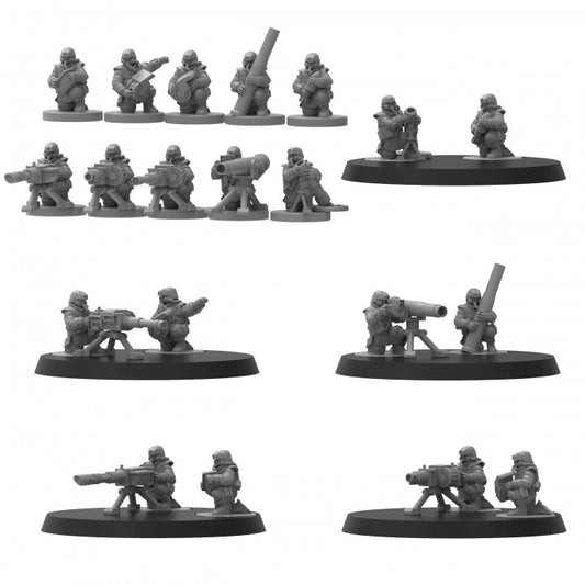 Smol Heckghost Heavy Weapons Teams - ThatEvilOne - 28mm
