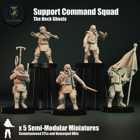 The Heck Ghosts Support Command Squad  - ThatEvilOne - 28mm
