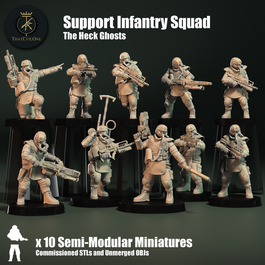 The Heck Ghosts Support Infantry Squad - ThatEvilOne - 28mm