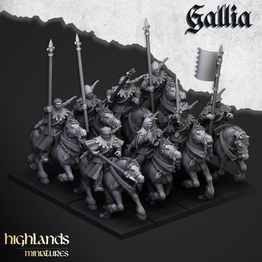 Gallia - Mounted Men at Arms - Highlands Miniatures