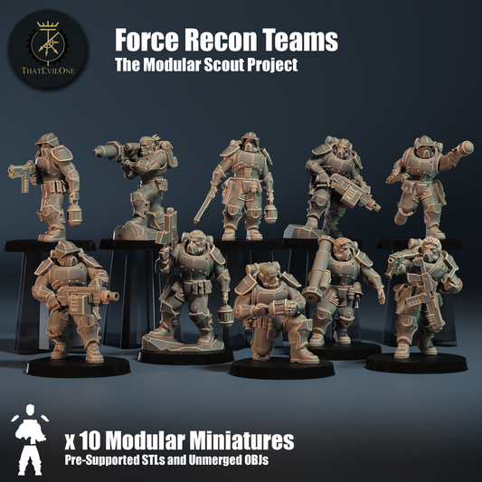 The Modular Scout Project Force Recon Teams - ThatEvilOne - 28mm