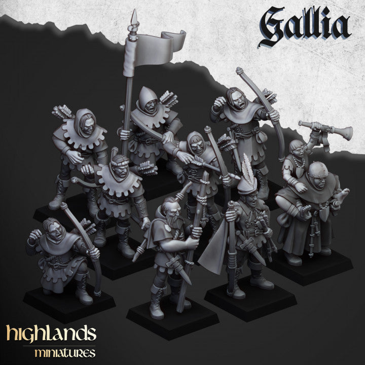 Gallia - Robin Hood and the Sherwood Archers - Highlands Miniatures