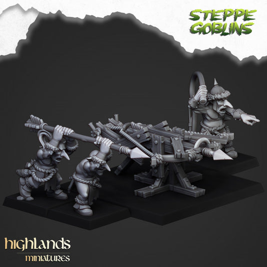 Orcs and Goblins - Steppe Goblin Big Crossbow - Highlands Miniatures