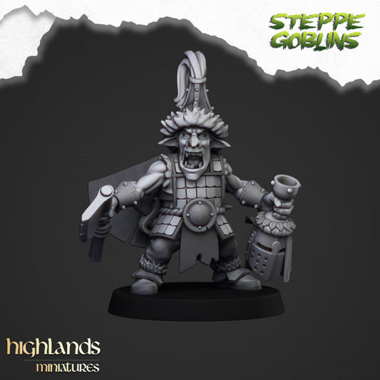 Orcs and Goblins - Steppe Goblin Hero - Highlands Miniatures