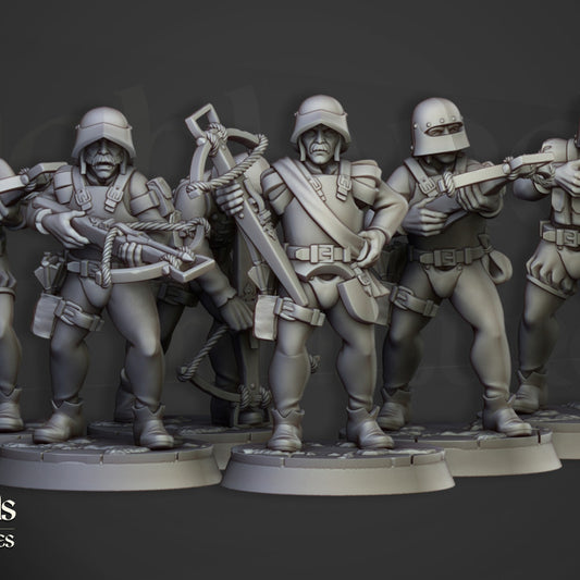 Sunland - Sunland Crossbowmen Militia - Highlands Miniatures